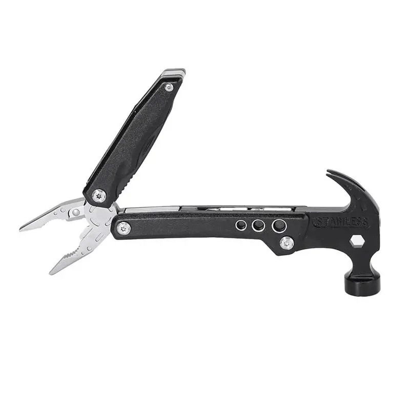 

Mini Hammer Multitool 12 In 1 Universaal Folding Hammer Pliers Wrench Claw Knife Screwdriver Combination Tool For Outdoor