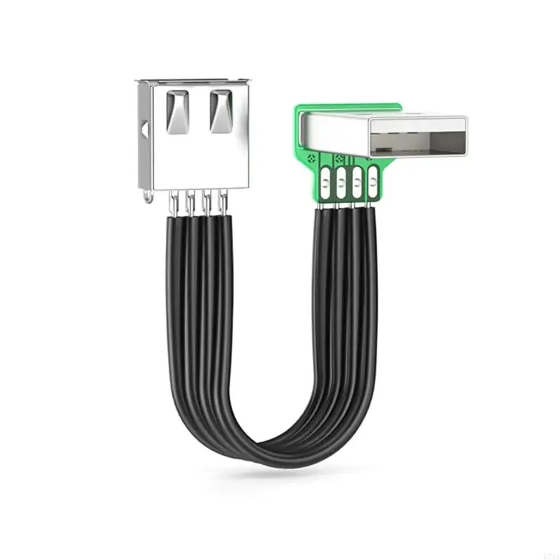 573a Cable extensión USB2.0 Flat USB2.0 Cable extensión FPV Flat Fin Ribbon USB2.0 Cable carga Cable cable