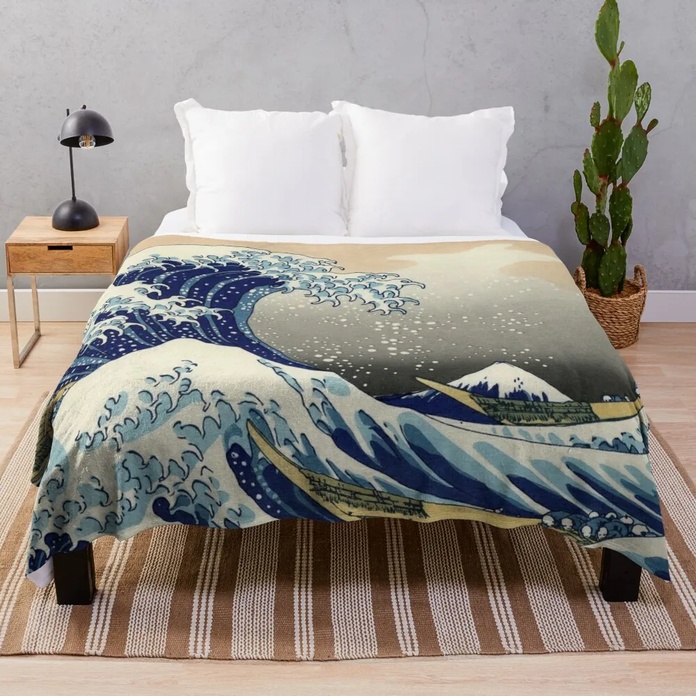 

The Great Wave Throw Blanket For Sofa Thin Hairy Blankets