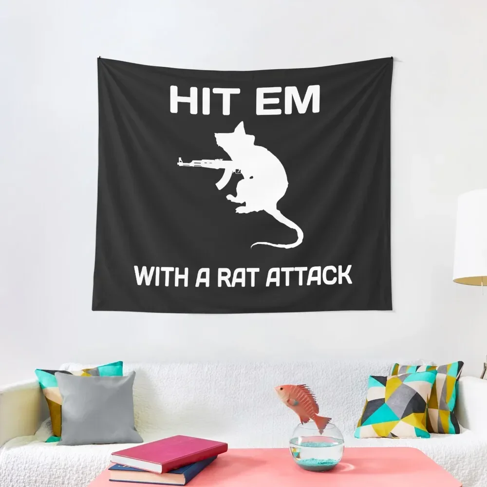 

Escape From Tarkov - HIT EM WITH A RAT ATTACK Tapestry Decor Home Home Supplies Room Decor Korean Style Tapestry