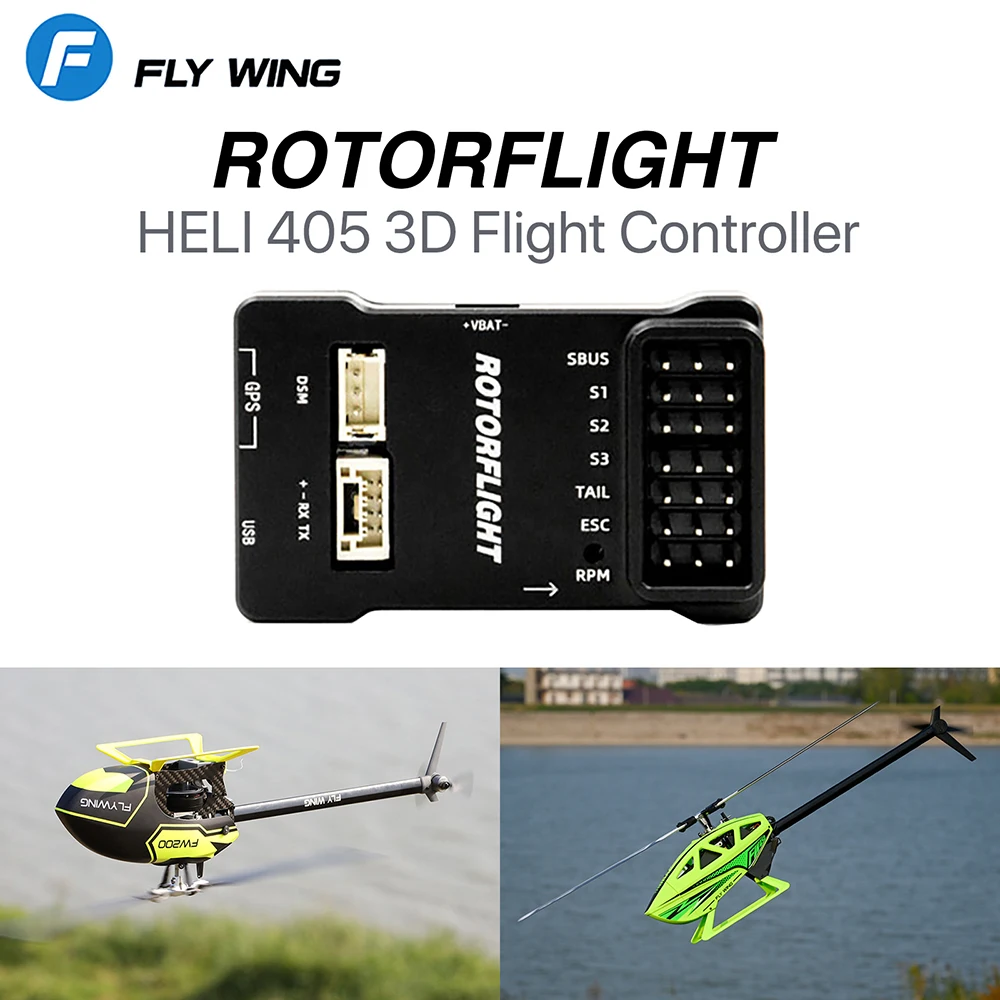 

Rotorflight HELI 405 RF helicopter 3D Flight Controller FBL Heli System Gyro Betaflight Support Receiver PPM Spektrum Frsky