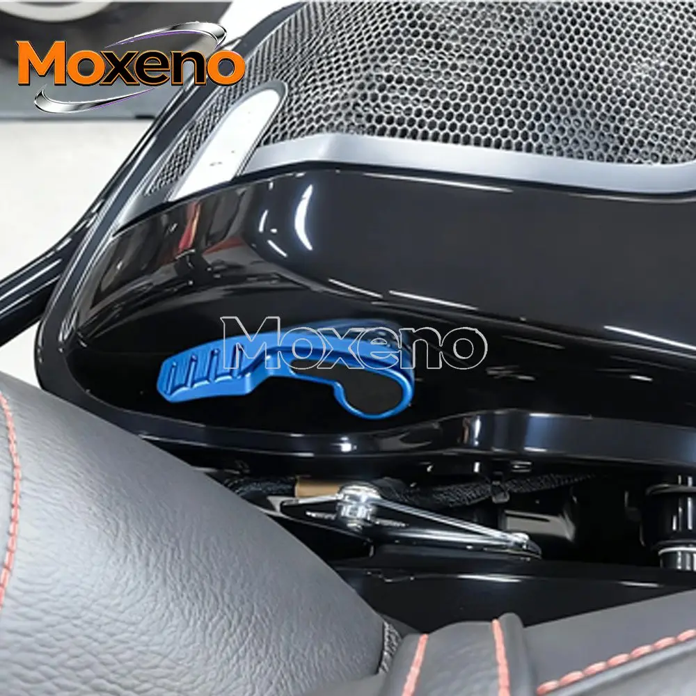 Carbon Fiber CNC T6061 Aluminum Upper Saddlebag Latch Kit Saddlebag Lid Lifters Lever 8 Colors For Harley Road King Special