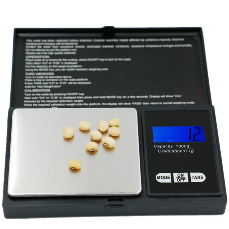 1000g 0.1g/200g 0.01g/500g 0.01g Portable Electronic Scales Jewelry Gold Gram Weight Balance Jewelry Electronic Scales
