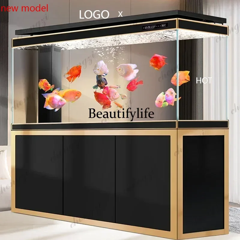

M138 Originality Fish Tanks Aquariums Glass Living Room Luxury Nordic Aquariums Cabinet Multifunction Pet Products