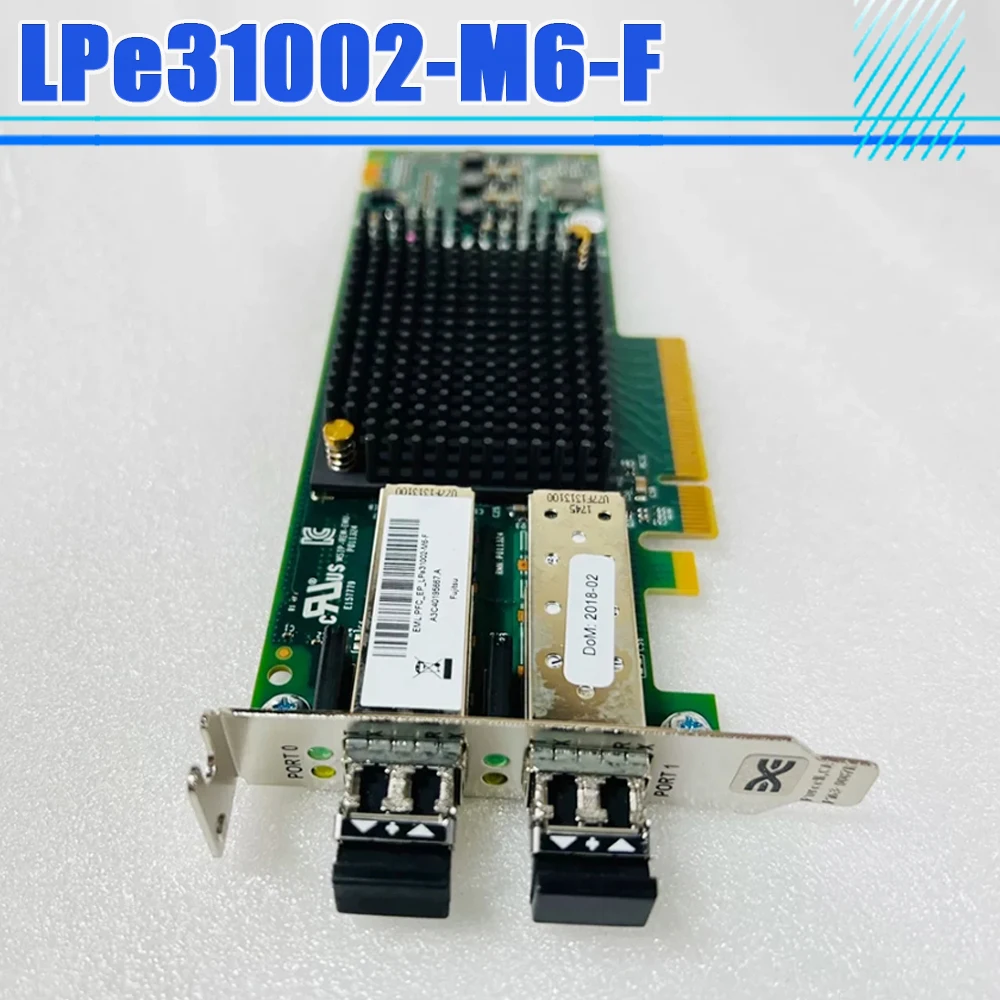 For Emulex LPe31002-M6-F 16Gb Dual Port Fiber Channel HBA Card