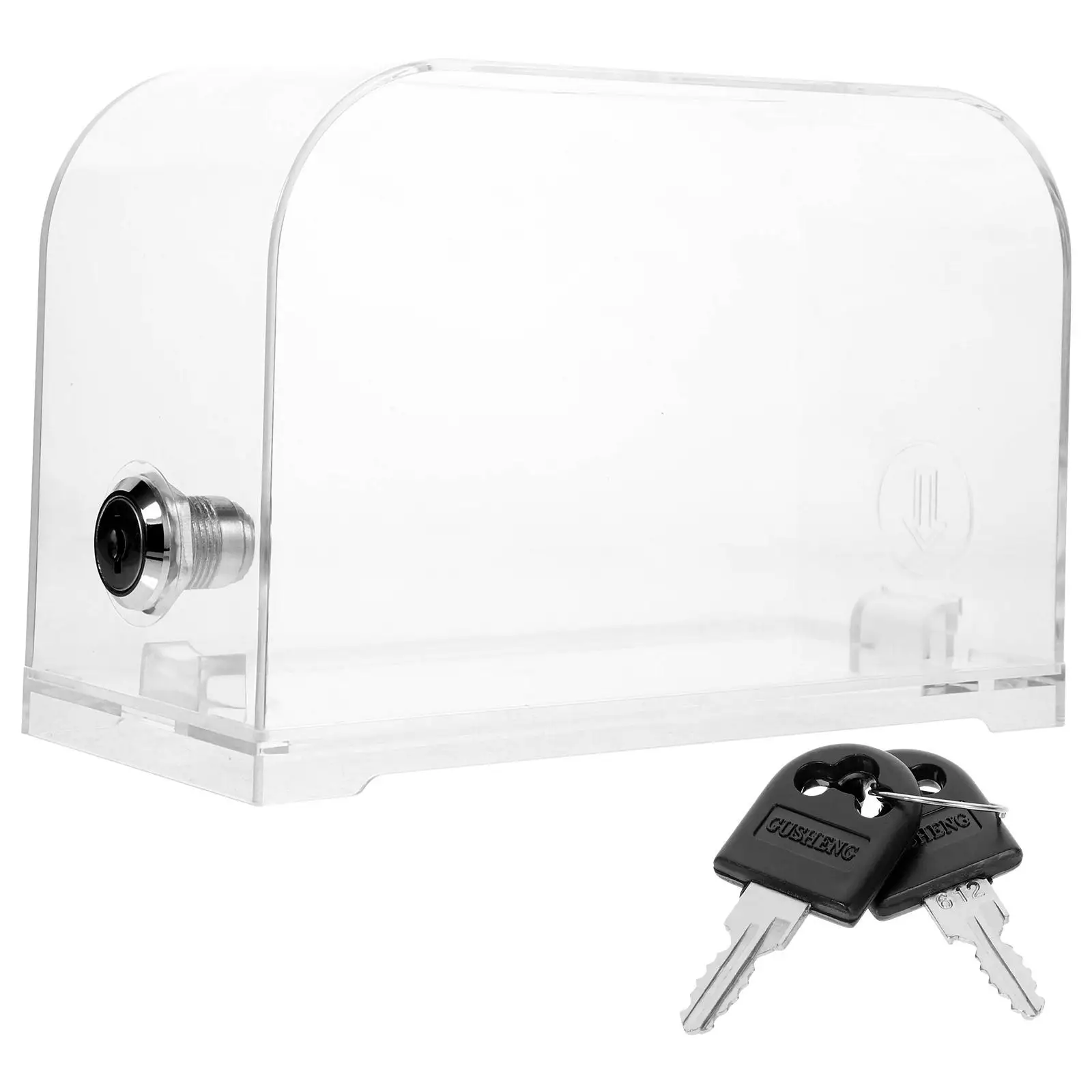 Acrylic Business Card Holder Large Capacity Safe Reliable Desktop Organizer Cards Case Box for Office Display