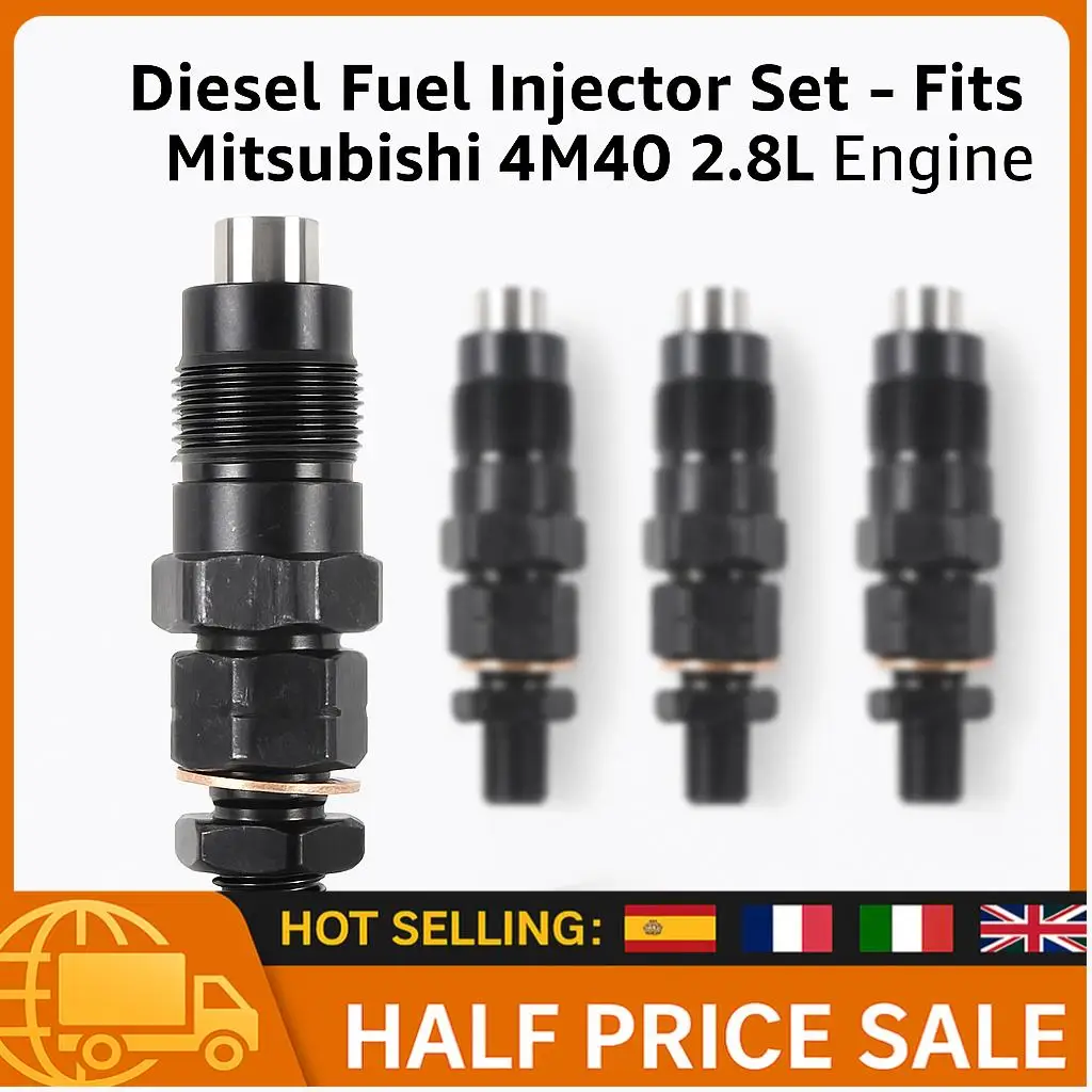 

4 шт. дизельные топливные форсунки 4M40 4M40T 2,8L подходят для Mitsubishi Pajero Delica Spacegear Triton двигатель OEM замена