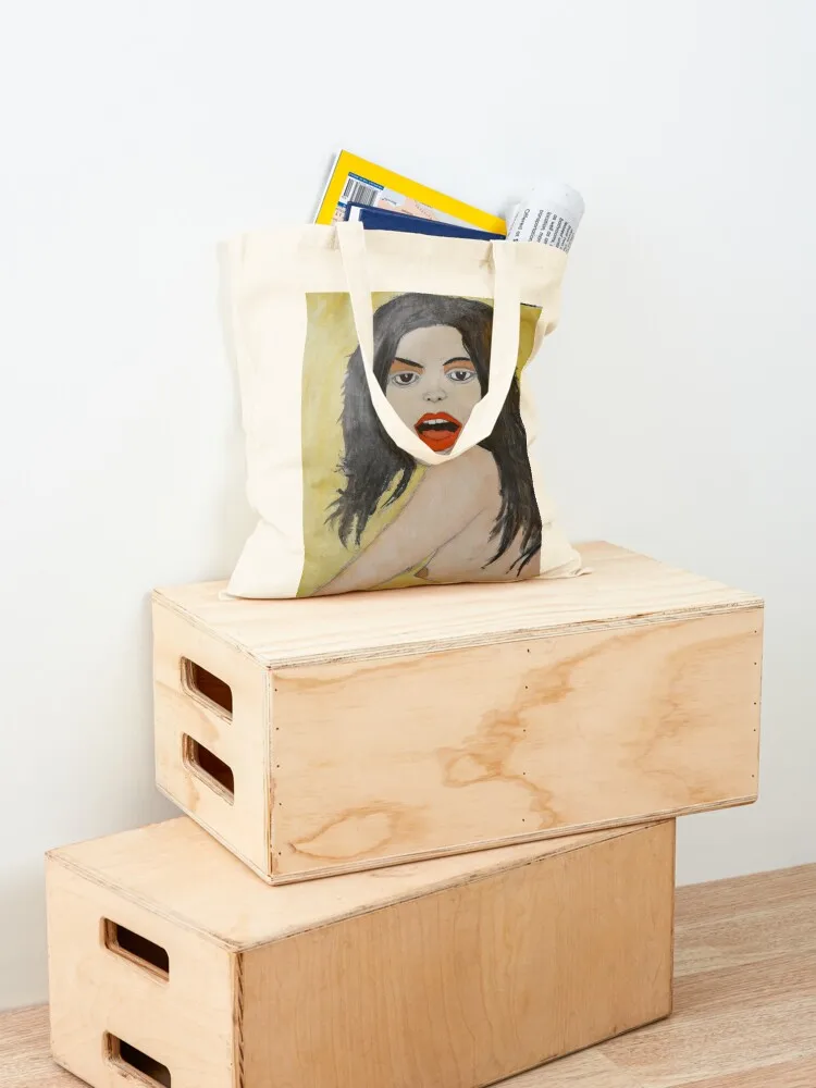 Golden Lina smiles on us Tote Bag custom fabric bag large tote bag Handbags women tote canvas