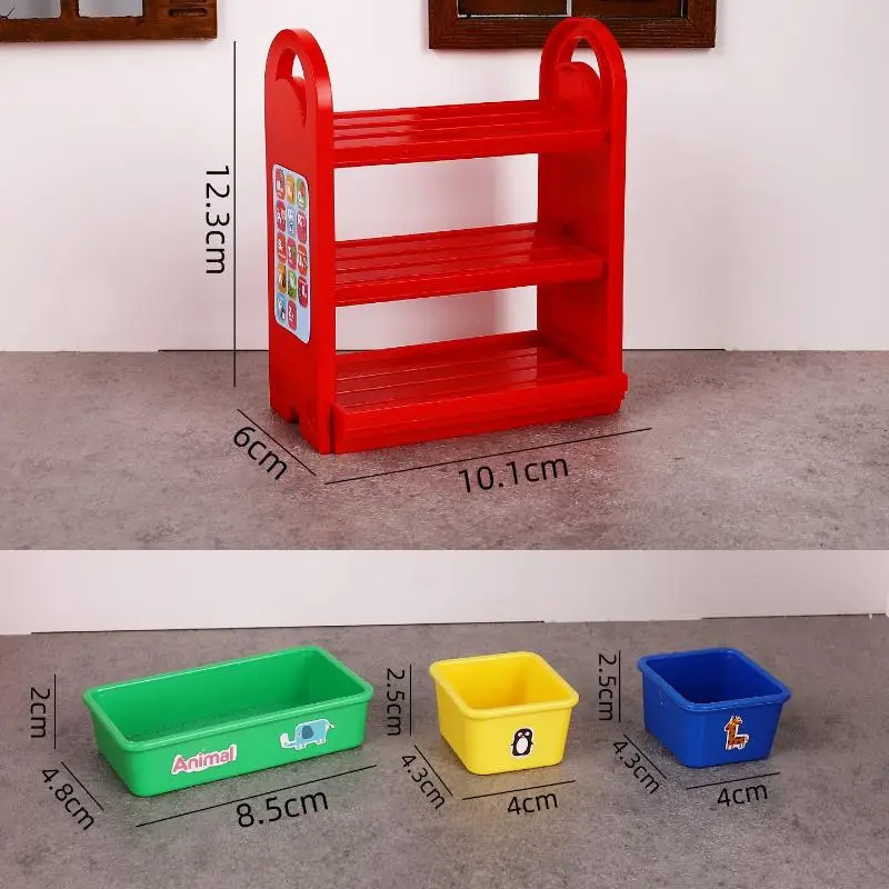 ชั้นวางของจิ๋วสำหรับบ้านตุ๊กตา ขนาด 1/6 - อุปกรณ์ตกแต่งบ้านตุ๊กตา DIY ที่สมบูรณ์แบบ