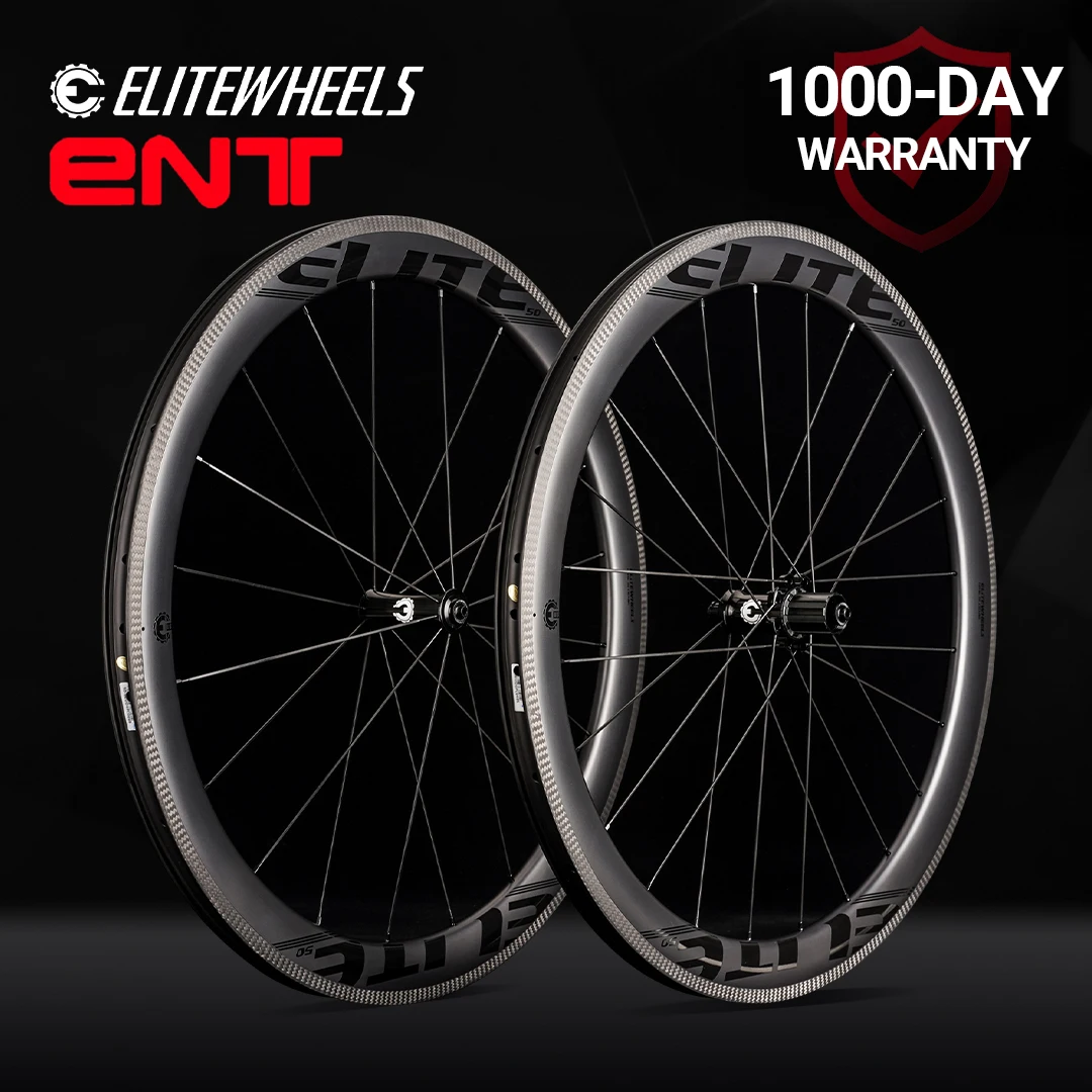 ELITEWHEELS ENT Carbon Wheels UD Finish UCI Quality Tubeless Ready Pillar Nipple 1423 Spokes 700c Road Carbon Rim