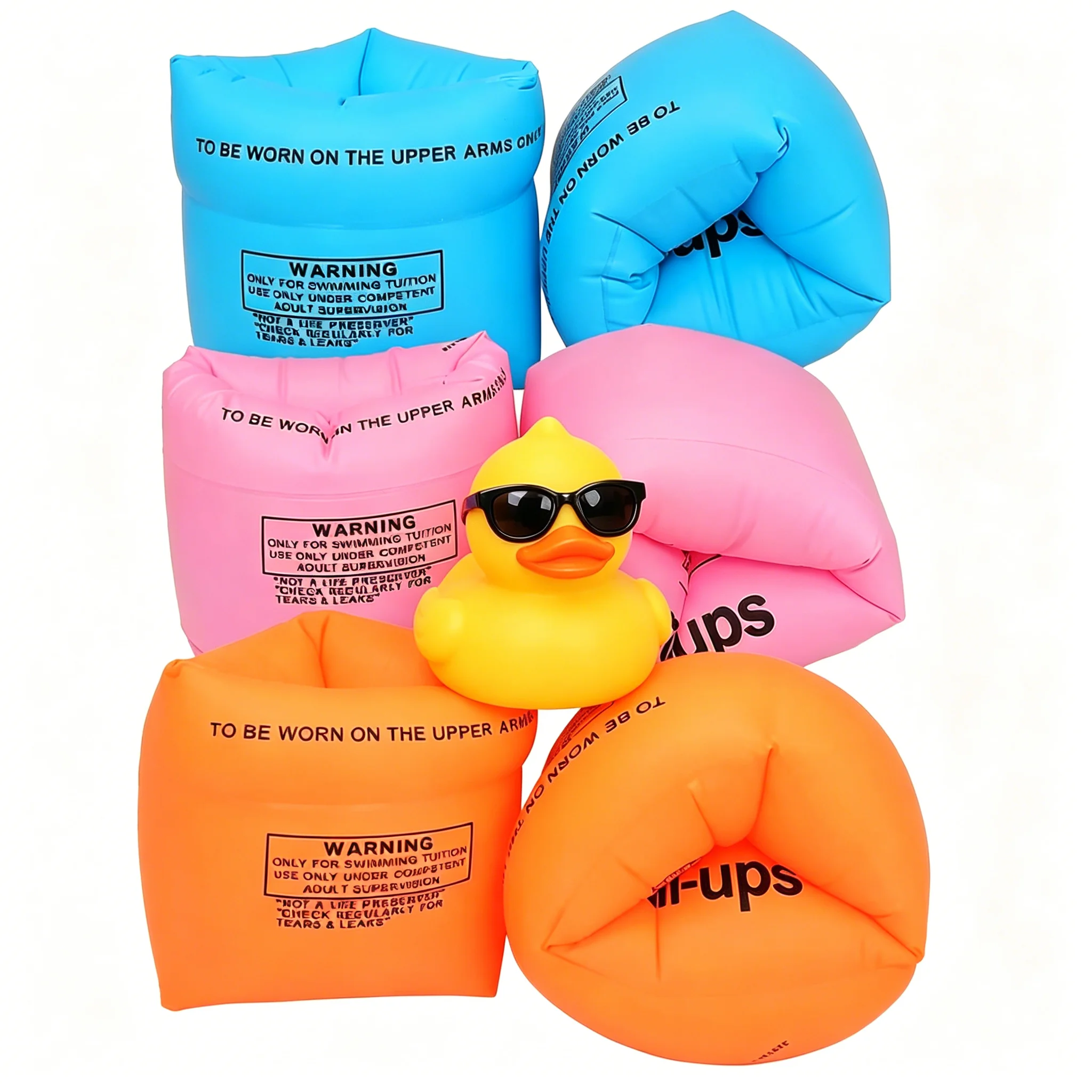 

6-Pack Swimming Arm Floaties, Inflatable Water Wings for Toddlers Kids 6-12Yrs, Pool Float Sleeves for Children & Adults 30-150LBS