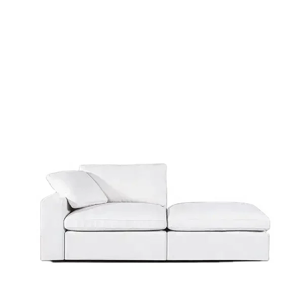 Modern Corner Feather Sofa 2 Seater Cloud Sofa Hotel Combination Sectional Modular Living Room Sofa