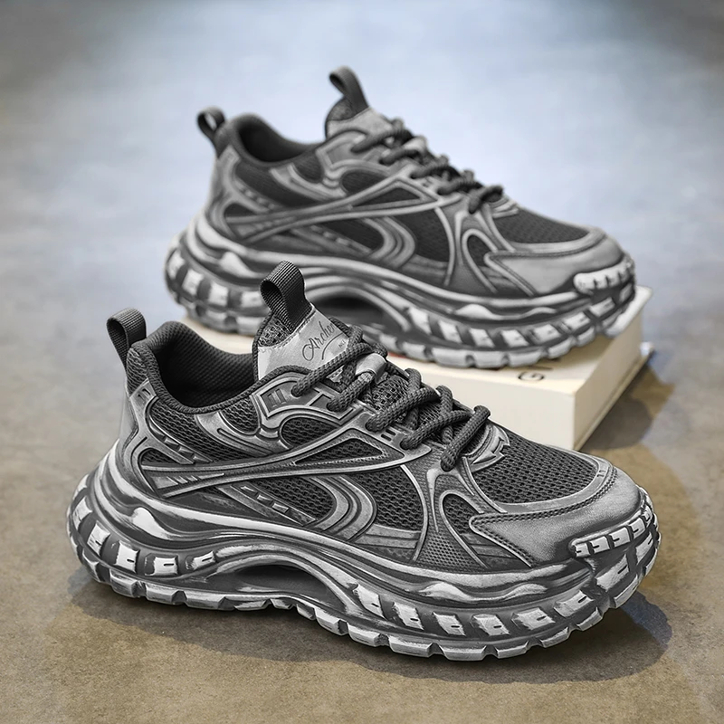 

2025 Spring New Rubber-Plastic Sole Casual Board Sneakers for Outdoor Sports - Comfortable, Soft, Slip-Resistant, Durable, and T