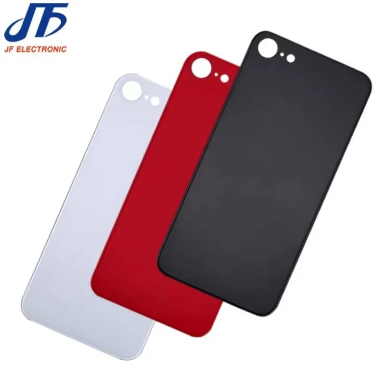 Back Glass For iPhone SE 2020 Back Cover Glass Fast Replacement Housing Battery Cover Big Hole Rear Glass with  glue