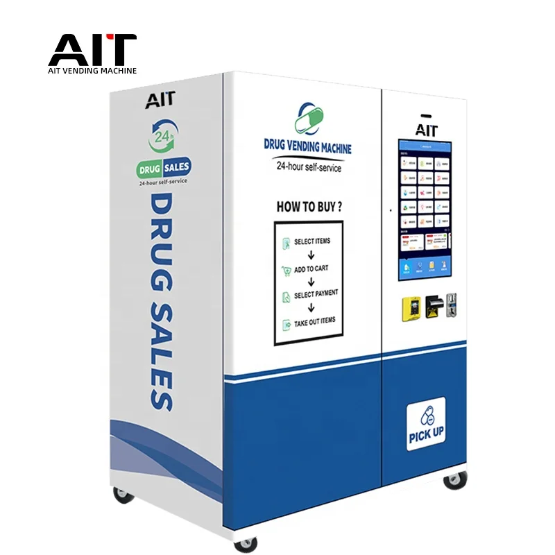 Distributore automatico di preservativi medicinali AIT 24 ore su 24 per farmaci con funzione SDK