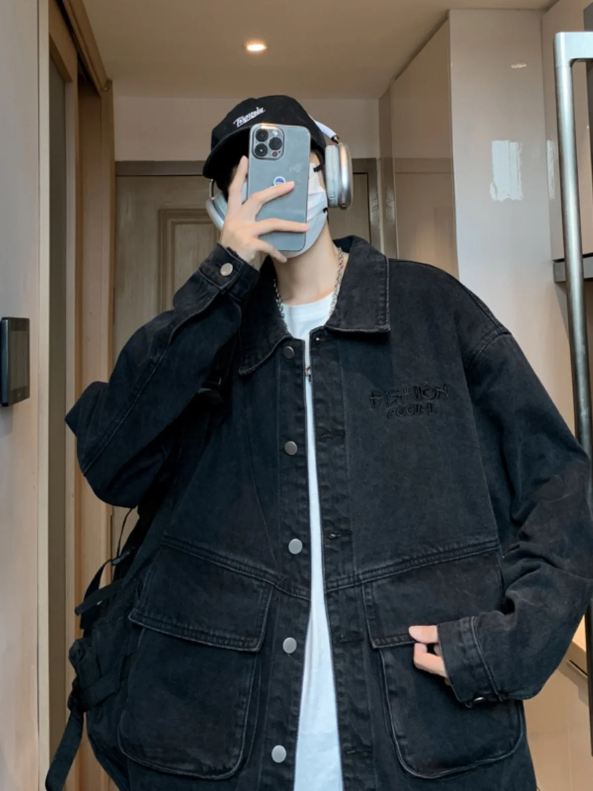 

Куртка-пальто для мальчиков и мужчин: зимняя/осенняя толстовка с капюшоном, защитой от дождя, снега и ветра, модная, с завязками