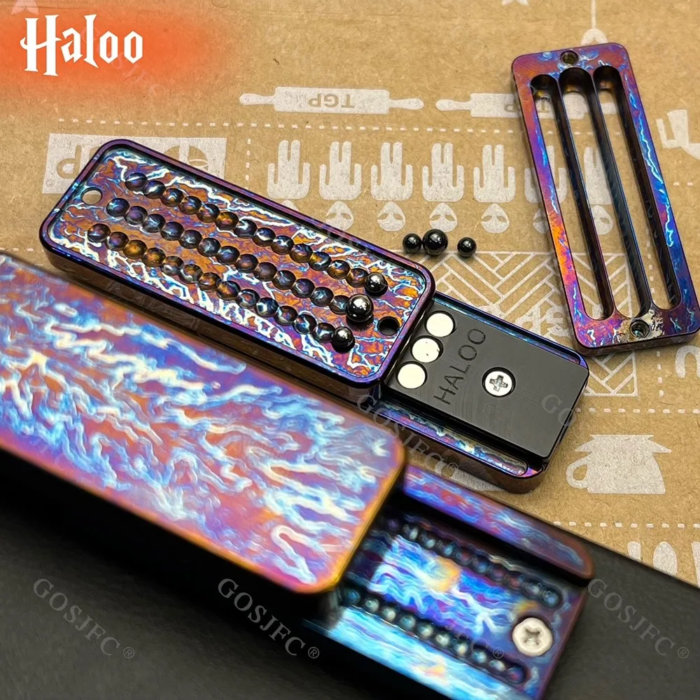 Halooplayer EDC Buckyball Mecánico Fidget Slider Dense Orbit Push Slider Juguete para aliviar el estrés Fidget Toys para adultos