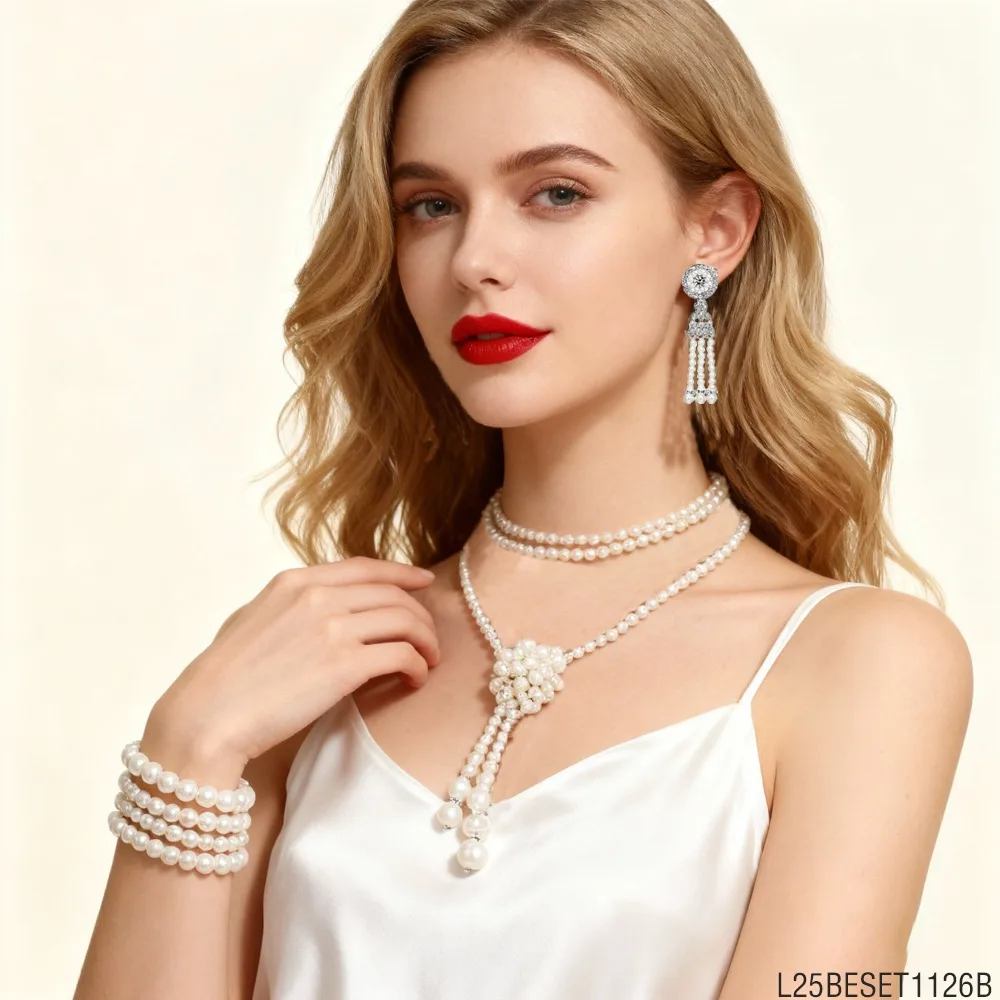 

Блестящий комплект PESENAR Pearl, роскошный винтажный наряд для вечеринки и подходит для вечеринки и косплея