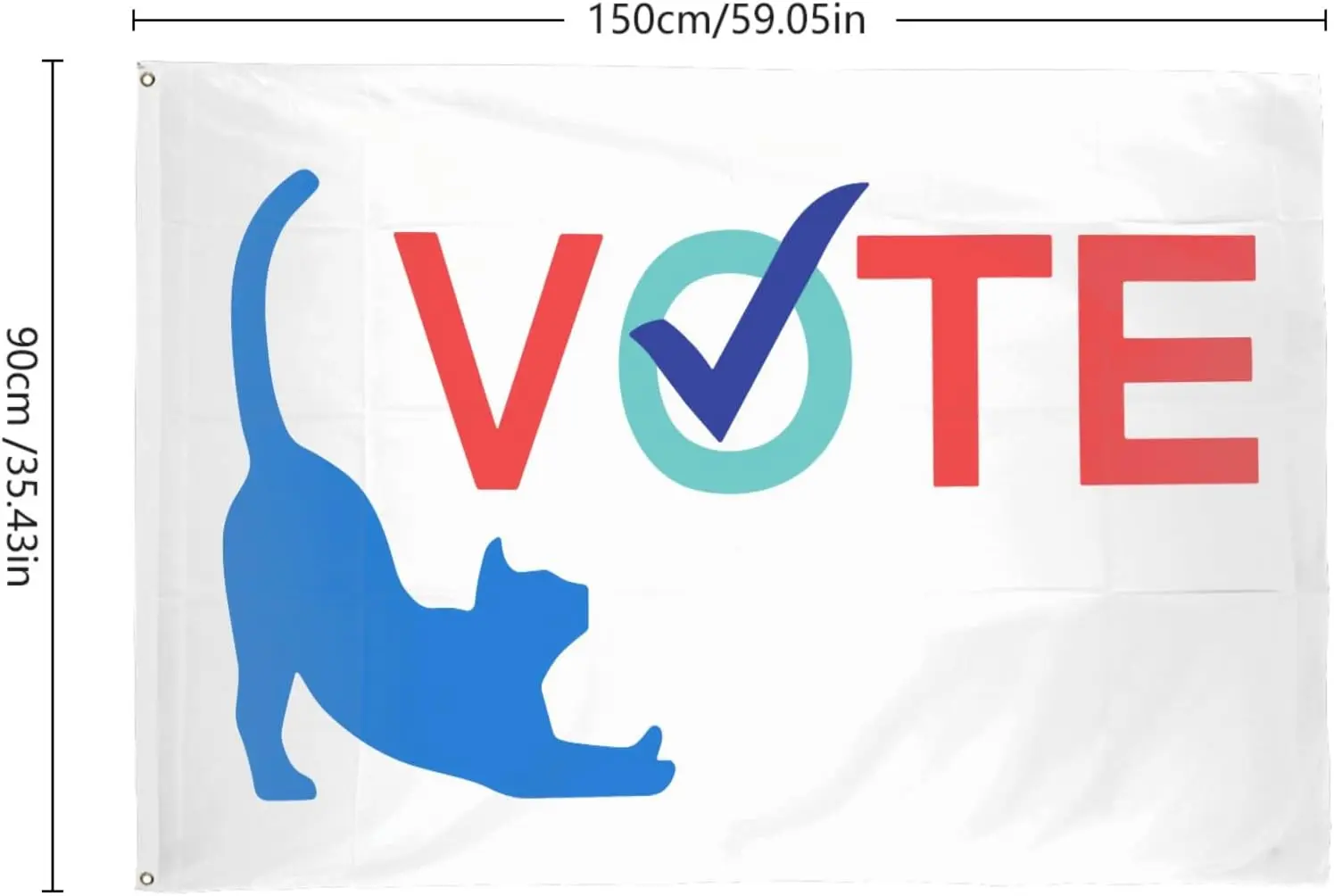 Flagicts 100% Polyester Childless Cat Ladies Vote Cat Lady Flags