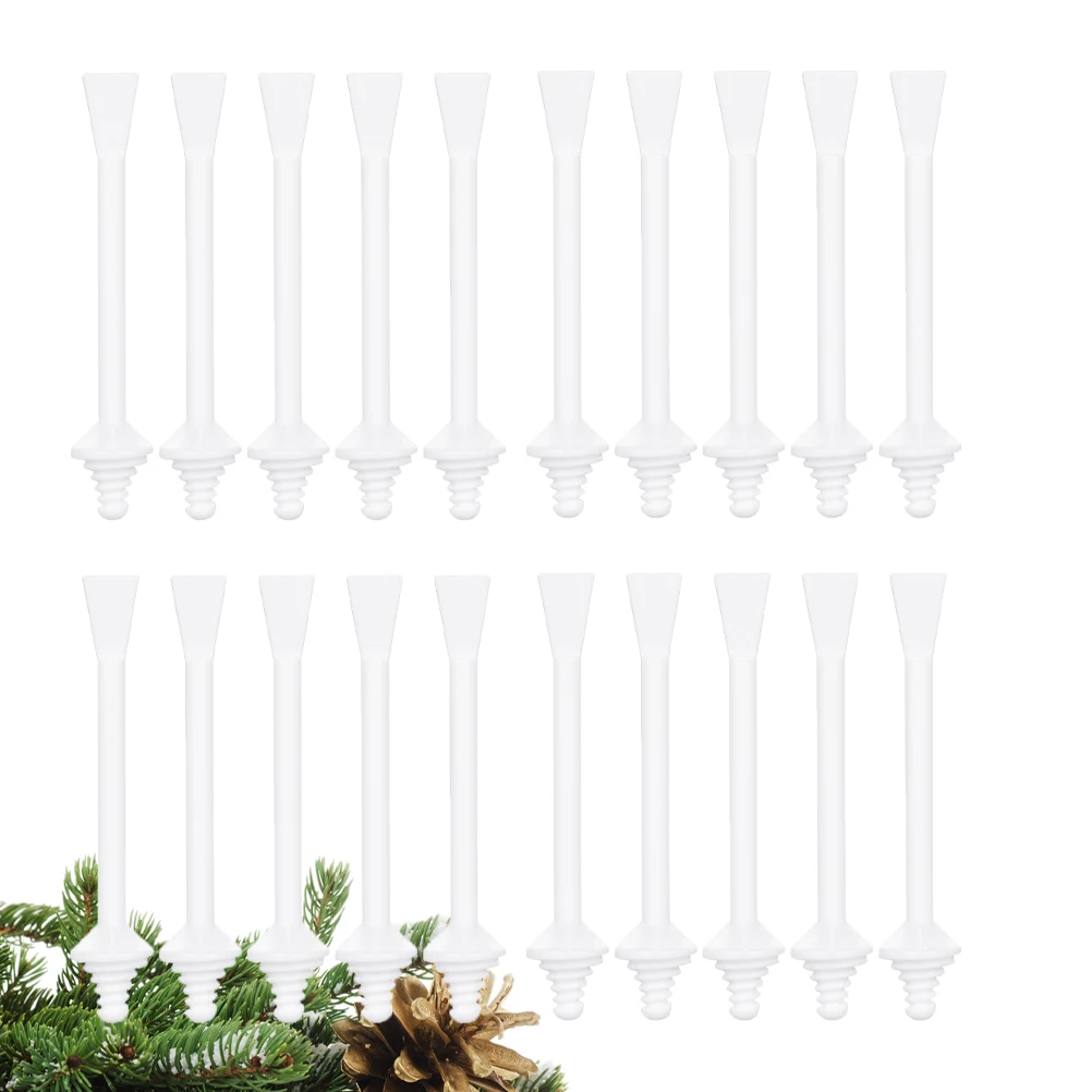 Bâtons de cire en plastique jetables, 20 pièces, pour épilation du nez, applicateur de crème pour le visage, outils de beauté, bâtons blancs