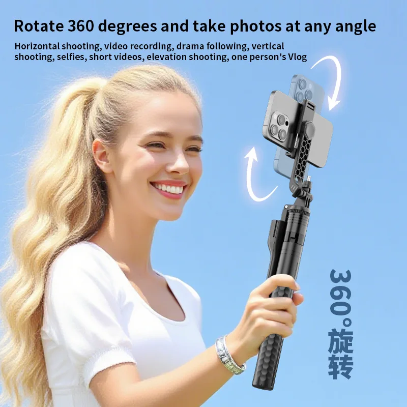 

K50 Mobile Phone Bluetooth Selfie Stick Handheld Stabilizer Floor-Mounted Live Streaming Stand 1.9M Tripod Selfie Stick