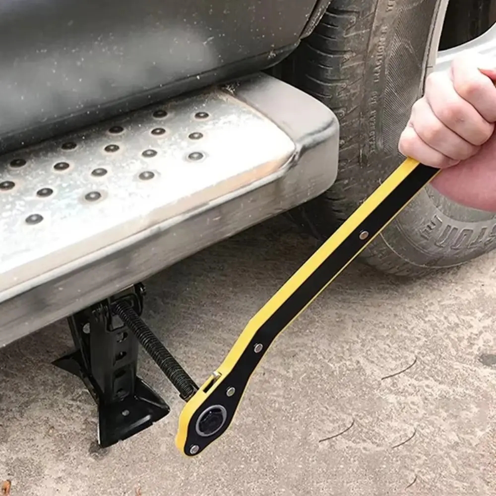 

Long Handle Labor-saving Jack 360° Rotation Dual-Direction Scissor Jack Cross Design Rocker Arm Car Repair Tool Tire Removal