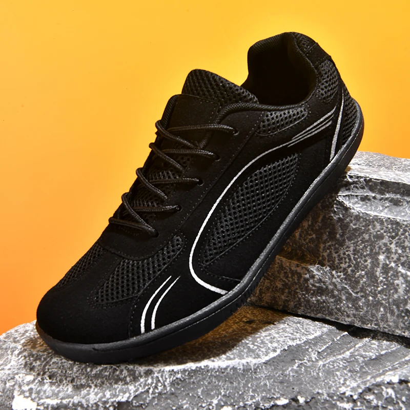 Men Elastic Slip On Walking Footwear Minimalist Plain Color Soft EVA Cushion All Match Fitness Outdoor Long Walk Sneakers