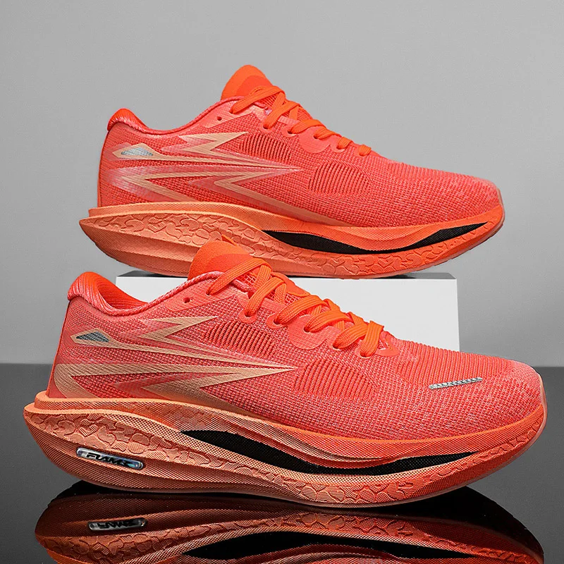 

Men Running Shoes New Carbon Board Marathon Sports Shoes Breathable Lightweight Trend Women's Athletic Sneakers