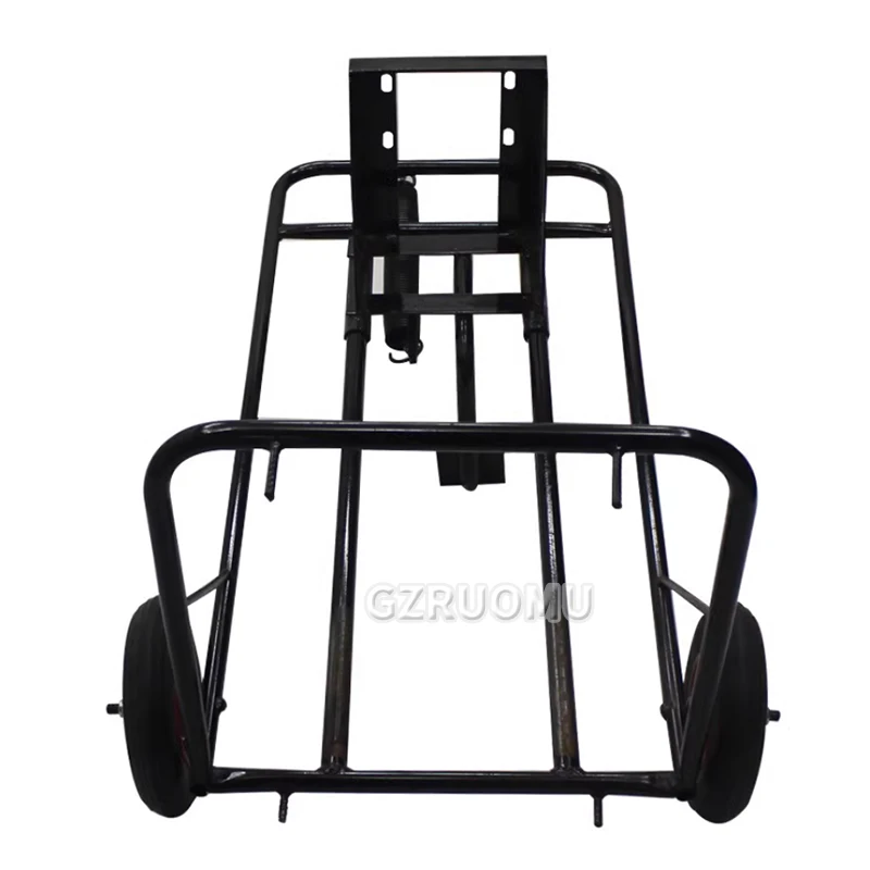 Hand Push Agricultural Drilling Tool Small Planter With Engine & Shelf For Orchard Tree Planting
