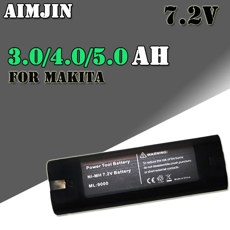 7.2V 3000/4000/5000mAh Powtree Power Battery For MAKITA 7033 7002 7000 632003-2 191679-9 192532-2 Cordless Drill Tool