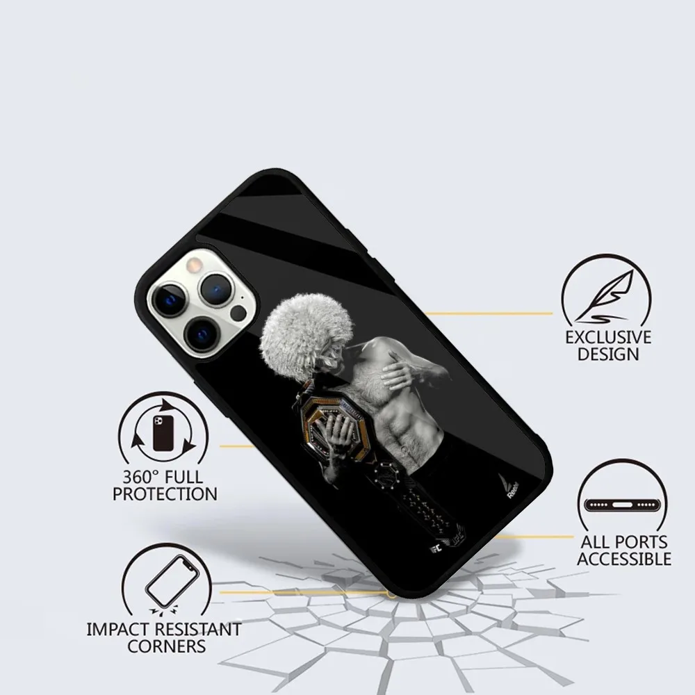 Khabib N-Nurmagomedov-S Phone Case For iPhone 15,14,13,12,11,Plus,Pro,Max Mini Magsafe Magnetic Wireless Charging