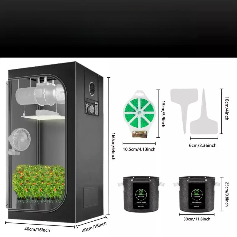 Thickened Insulated Grow Tent,Constant Temperature Plant Greenhouse for Hydroponics & Flower,Winter Cold‑proof Plant Shelter