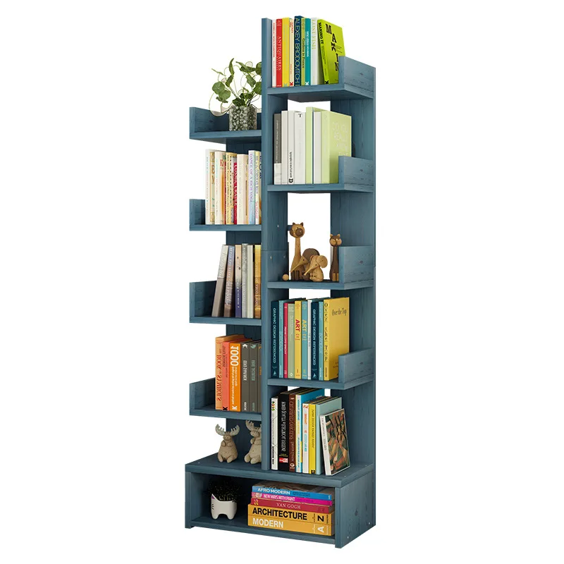 K-STAR Bookshelf Bookcase Simple Living Room Storage Rack Table Student Household Floor Economical Simple