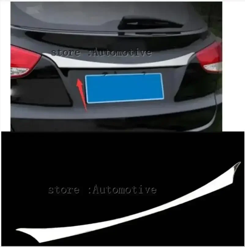 

car styling 2009-2017 for Hyundai ix35 ABS Chrome Rear Trunk Lid Cover Trim