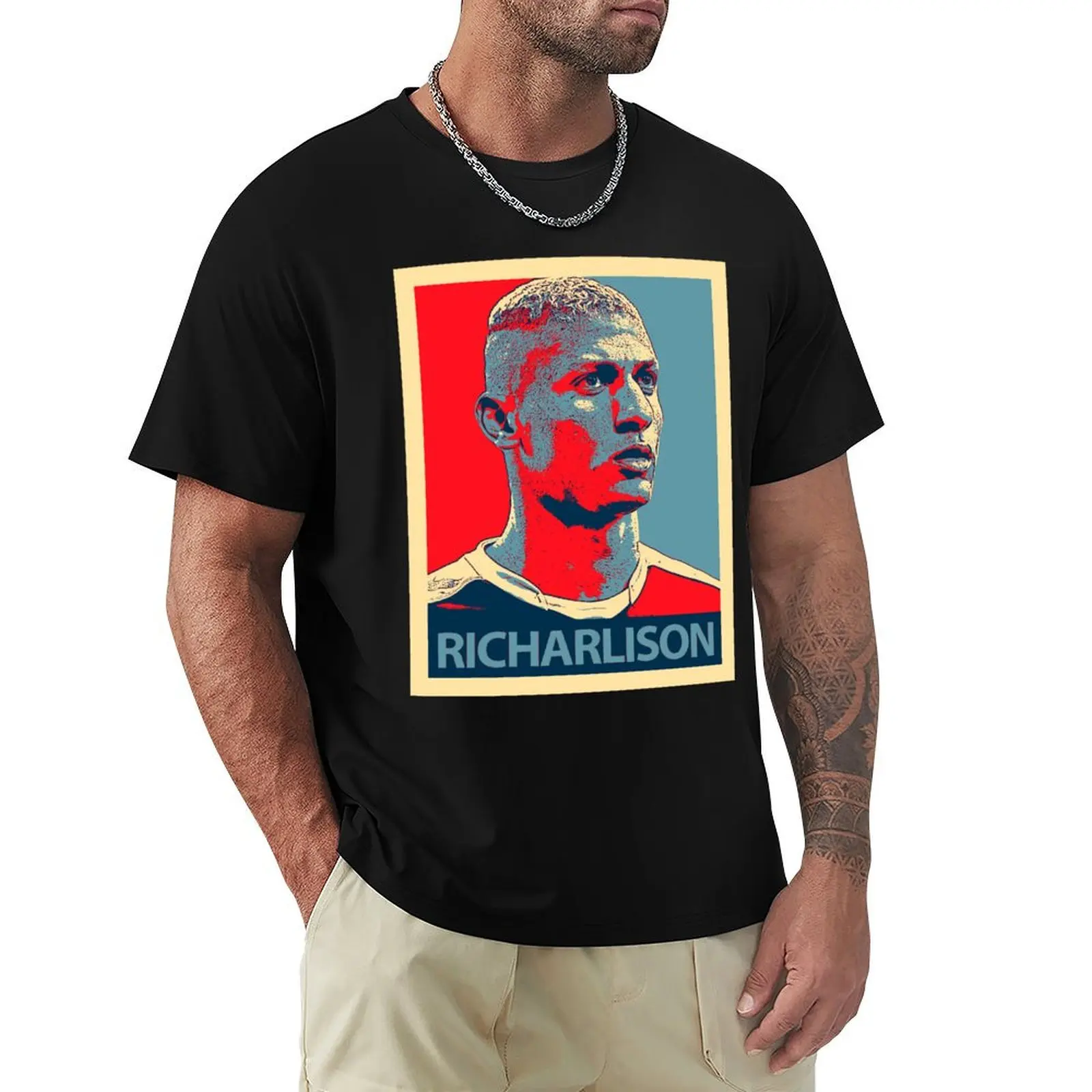 richarlison T-shirt sublime vintage clothes animal prinfor boys men t shirts