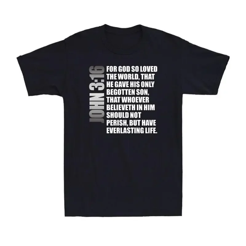 John 3 16 Biblia cristiana para Dios tan amado la fe mundial camiseta