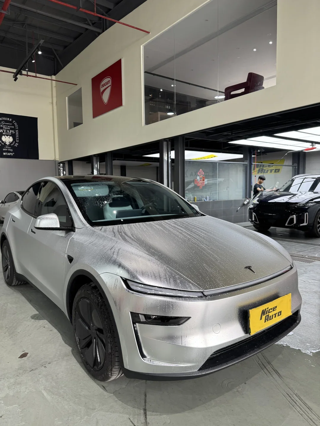 

For Tesla Model Y Juniper Modely 2025 2026 Carbon Fiber Pattern Car B Pillars Film Paint Protection Anti-scratch Accessories