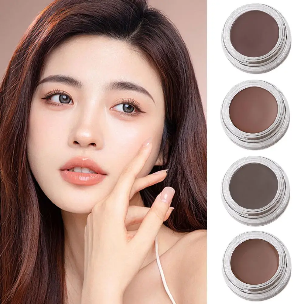 Eyebrow Cream Gel Enhancers Long-Lasting Waterproof Quick-Dry Eye Brows Pomade Gel with Brushes for Women Makeup