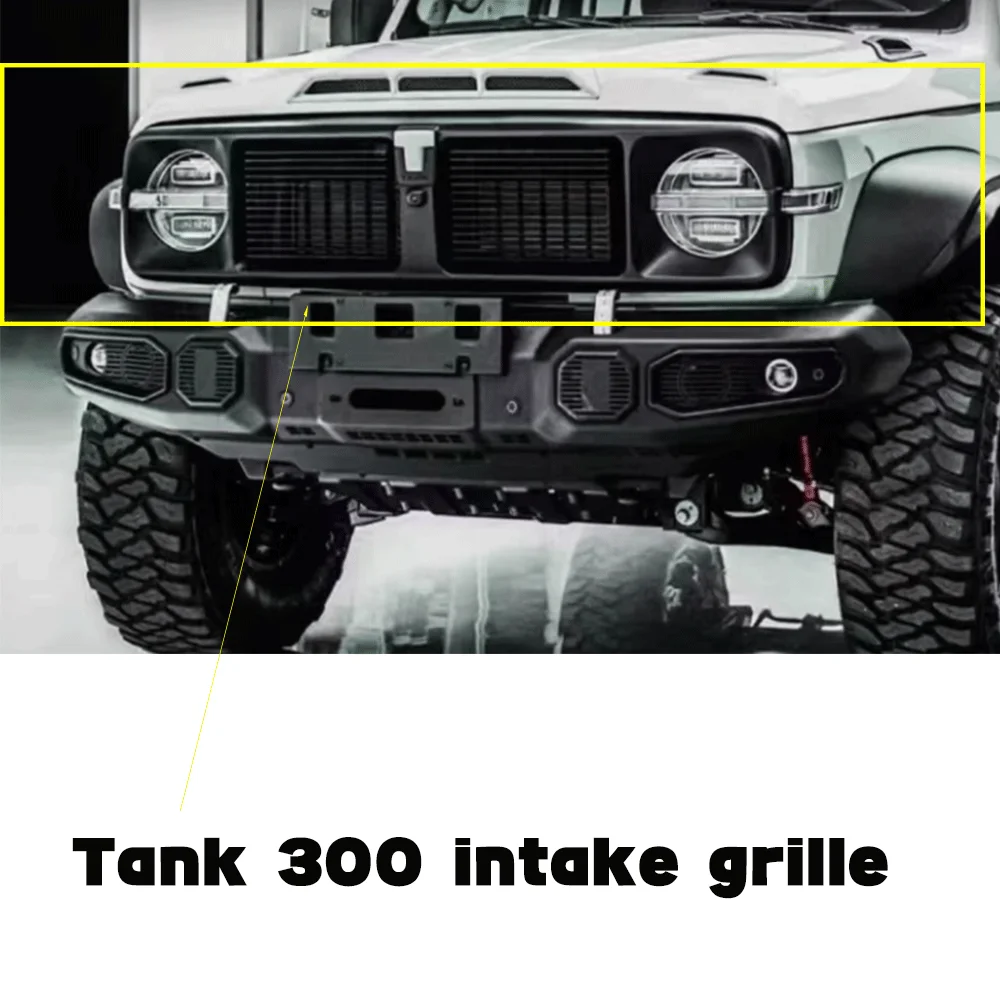 Fit For Great Wall Wey Tank 300 Car Grille Kit Modified Front Face Off-road Intake Grills Special Car Modification Accessories