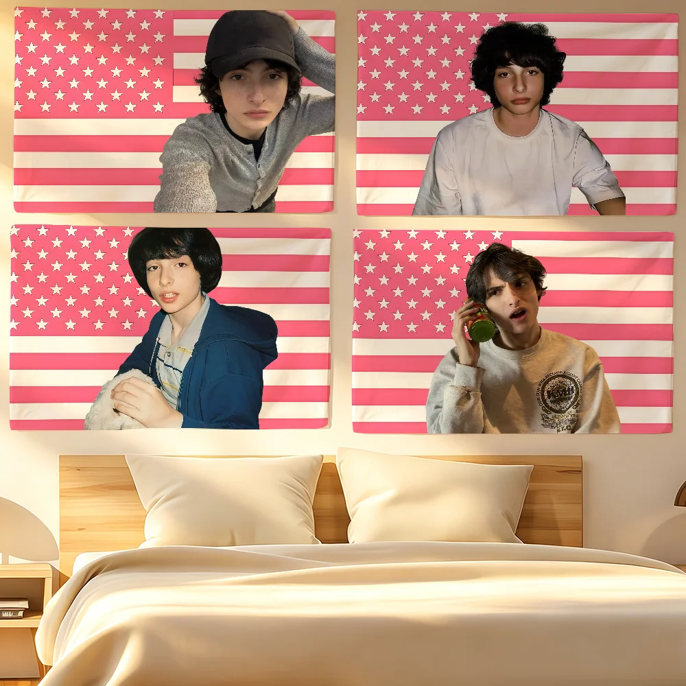 Canadian actor F-Finn Wolfhard flag For Living Room Home Dorm Decor Wall Outdoor Camping Party Banner Gifts