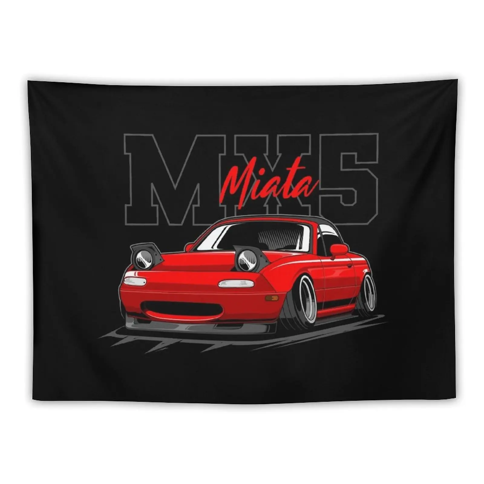 red miata jdm car Tapestry Wallpaper House Decorations Wall Hanging Tapestry