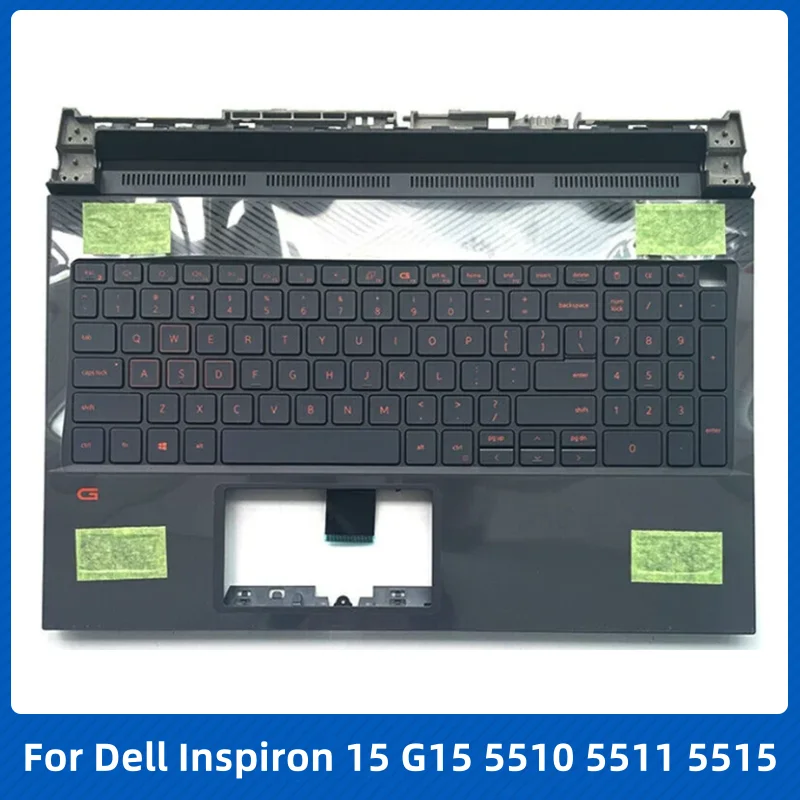 New Original for Dell Inspiron 15 G15 5510 5511 5515 Laptop Palmrest Case Keyboard US English Version Upper Cover Replace Casing