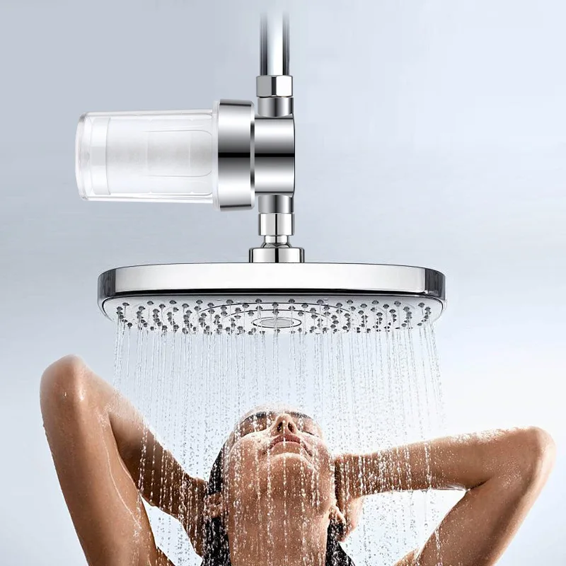Universal Shower Head Water Purifier Household Use Removes Residual Chlorine Replaceable PP Cotton Pre-Filter