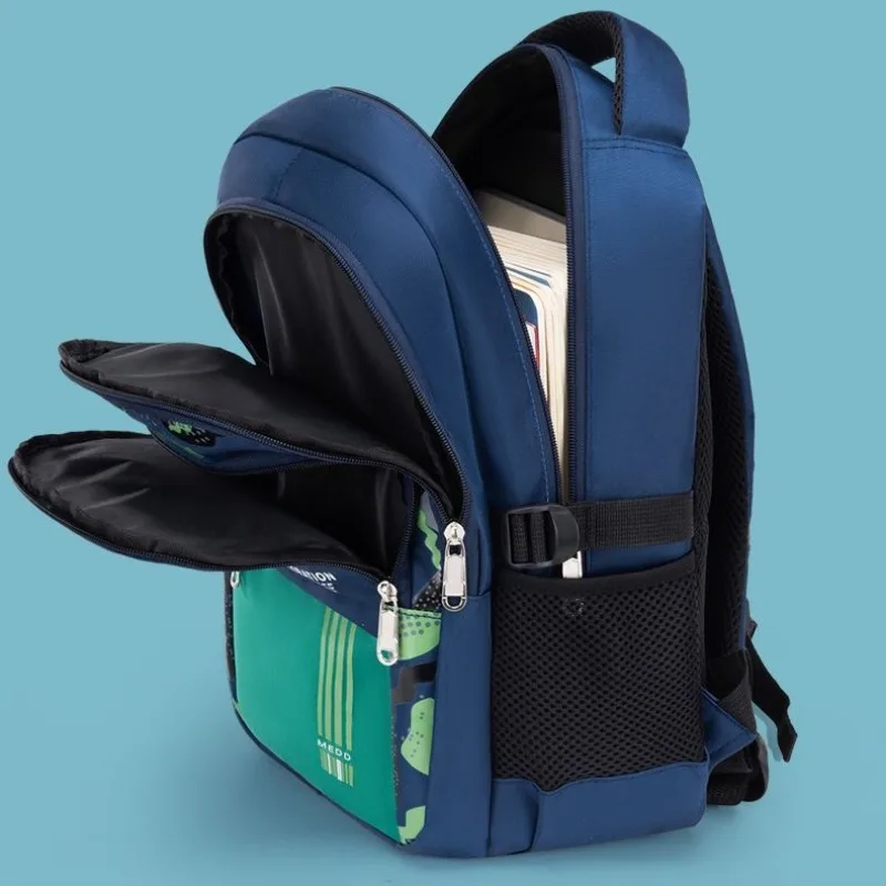 Mochilas escolares para estudiantes de primaria, mochilas ligeras para estudiantes de secundaria, nueva mochila para protección de la columna vertebral