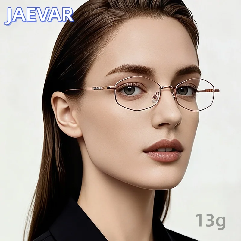 

New Hexagonal Metal Eyeframe Ultra Light Fashion Women's Eyeframe Anti Blue Light Optical Prescription Eyeframe Women's LS501
