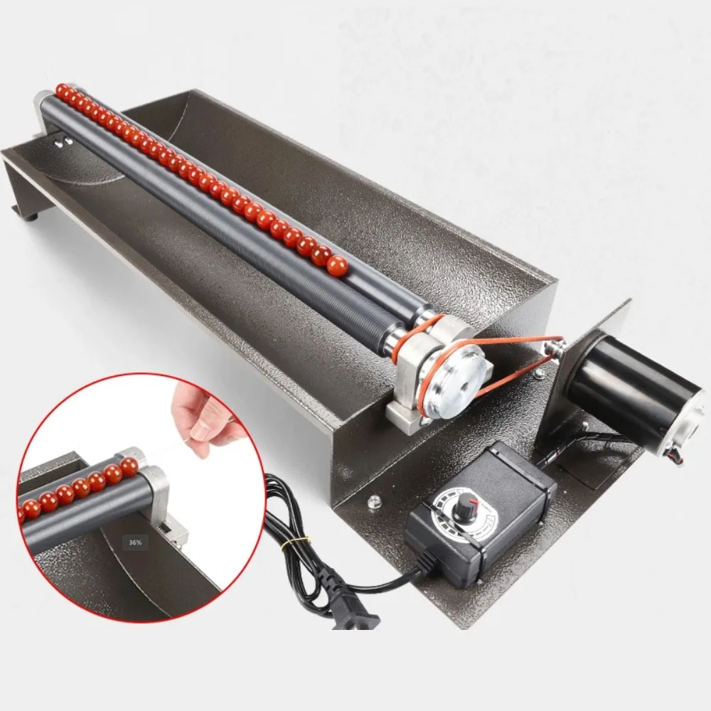220V 350RPM Jewelry Making Tools Round Pearl Jade Plastic Wooden Beads Threading Machine Automatic Bead Stringing Machine