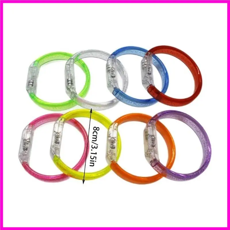 57be 6pcs الأساور LED وميض الضوء على الحلية المعصم حلية متعددة الأساور المجوهرات