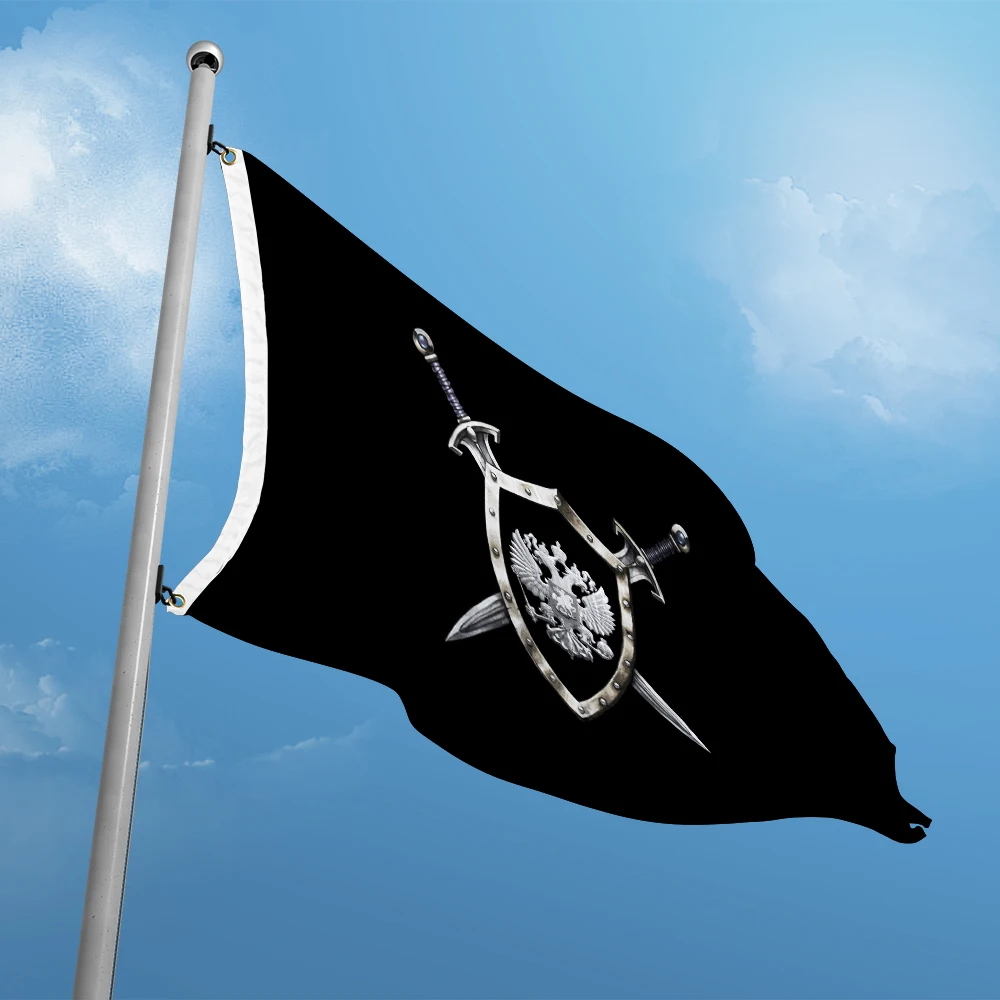 Russian Sword Shield Flag 3ft x 5ft Polesyter Banner Flying 150* 90cm Custom Outdoor Consistent Color On Both Sides For Outdoor
