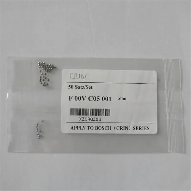 ERIKC Ball Valve F00vc05001 for Cr Injector Seal Install Tool Kits Balls 50pcs/bag for 120 Series Inyector Diameter=1.34mm