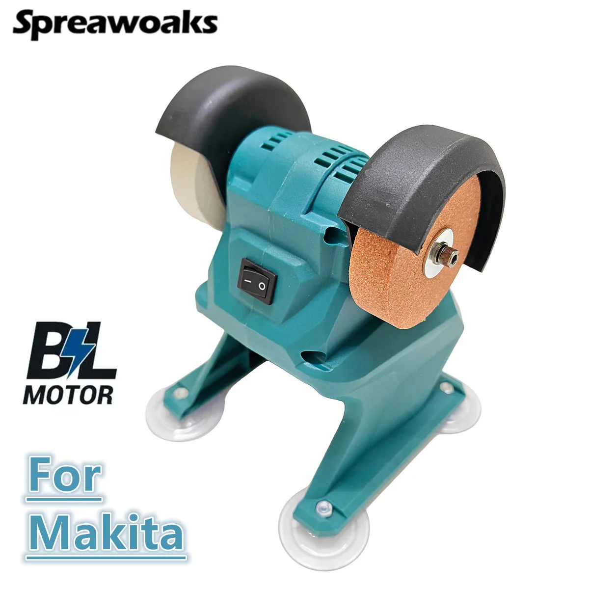For Makita 18V Battery Brushless Electric Bench Grinder Cordless Table Grinder Double Polishing Grinding Stone Knife